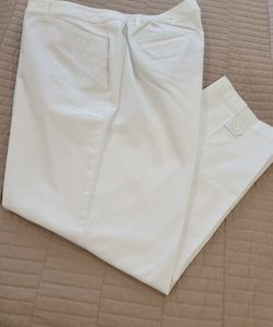 Talbot's Womans White Capris